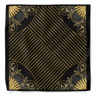 FAN-See in Black and Gold Bandana
