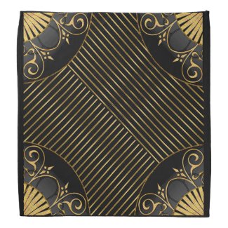 FAN-See in Black and Gold Bandana