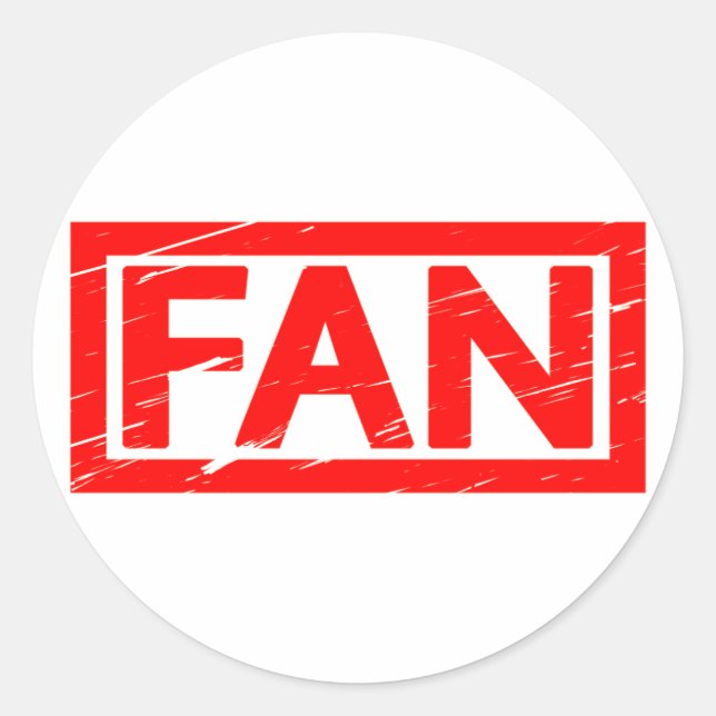 Fan Stamp Classic Round Sticker (Front)
