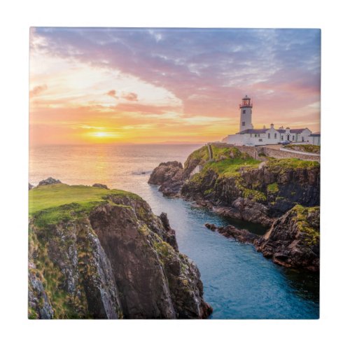 Fanad Head Lighthouse Co  Donegal Ireland Ceramic Tile