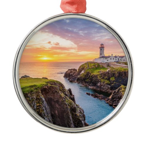 Fanad Head Lighthouse Co. | Donegal Ireland Metal Ornament