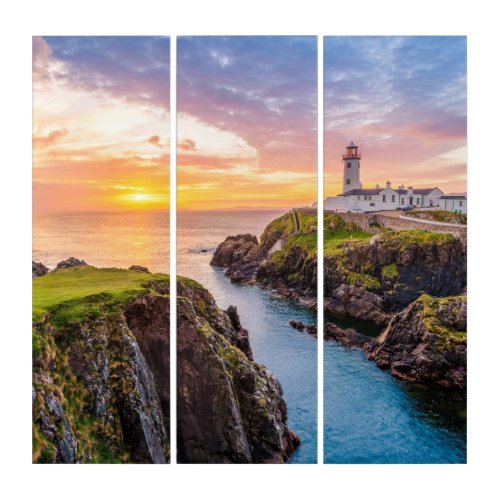 Fanad Head Lighthouse Co  Donegal Ireland Triptych