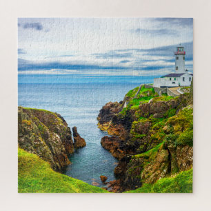 Fanad Head Lighthouse Coastal Ireland Art Print Jigsaw Puzzle