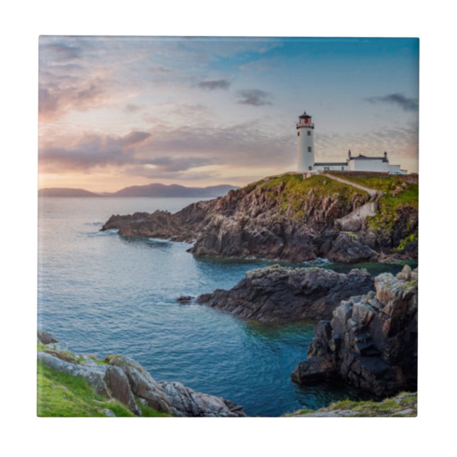 Fanad Head Lighthouse | Donegal, Ireland Ceramic Tile (Front)