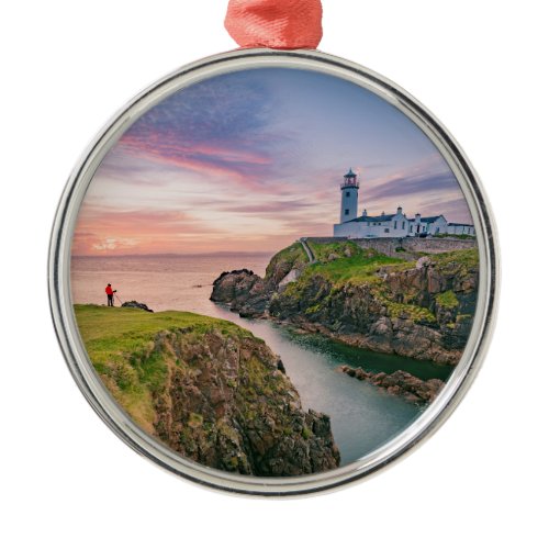 Fanad Head Lighthouse | Donegal, Ireland Metal Ornament