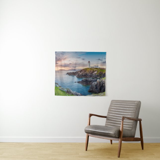 Fanad Head Lighthouse | Donegal, Ireland Tapestry (In Situ (Horizontal))