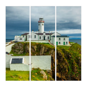 Fanad Head Lighthouse Triptych Ireland Wall Art