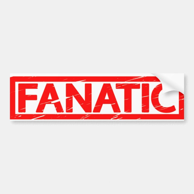 Fanatic Stamp Bumper Sticker (Front)
