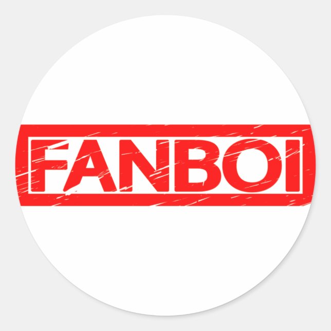 Fanboi Stamp Classic Round Sticker (Front)