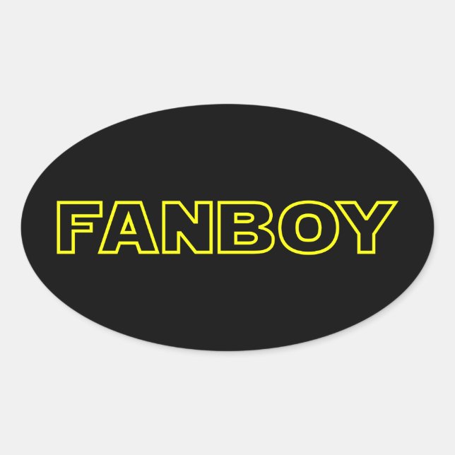 FANBOY OVAL STICKER (Front)