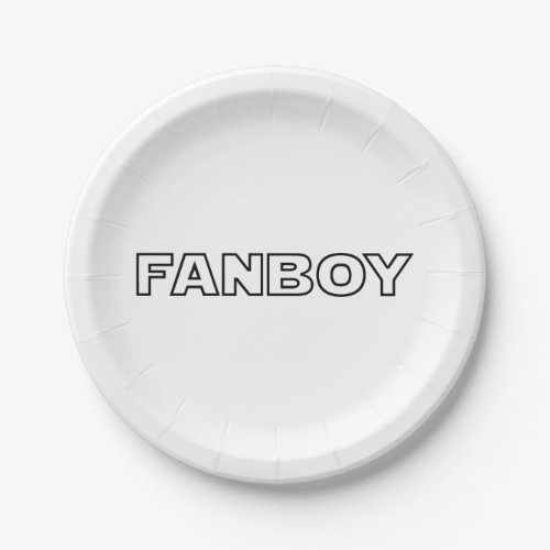 FANBOY PAPER PLATES