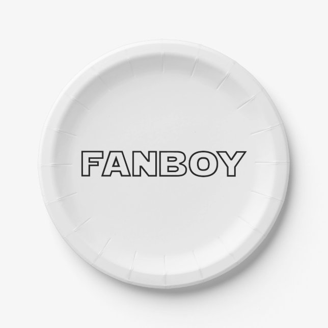 FANBOY PAPER PLATES (Front)
