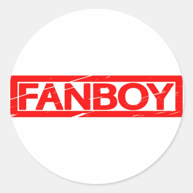 Fanboy Stamp Classic Round Sticker (Front)