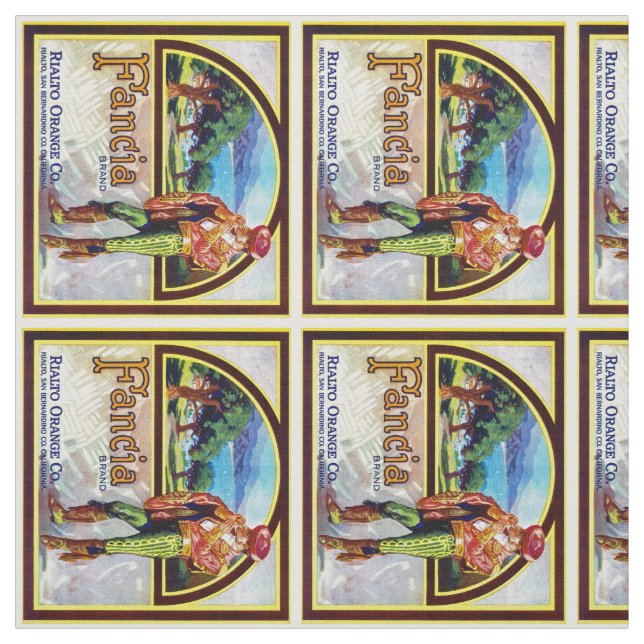 Fancia Oranges Fabric (Swatch)