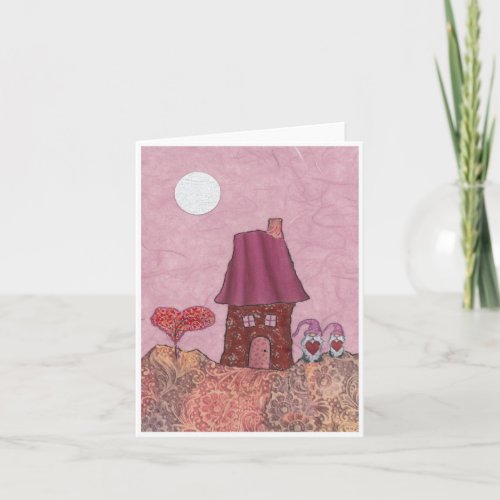 Fanciful Anniversary Valentines Card Blank Inside