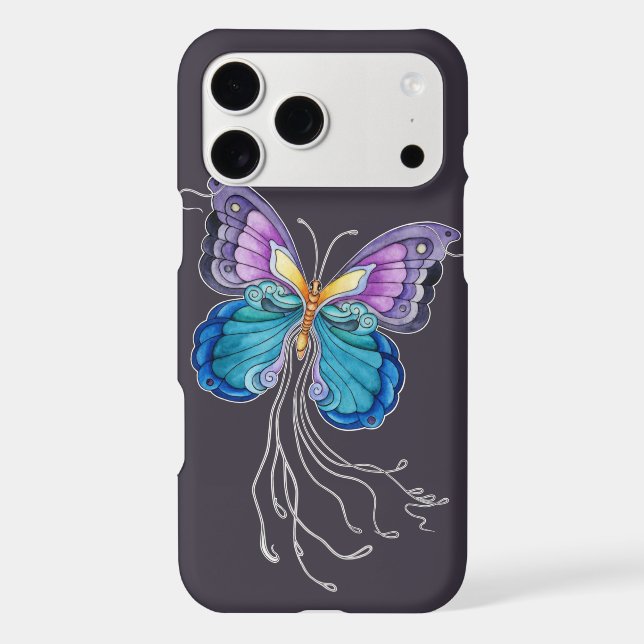 Fanciful Butterfly Iphone Case (Back)
