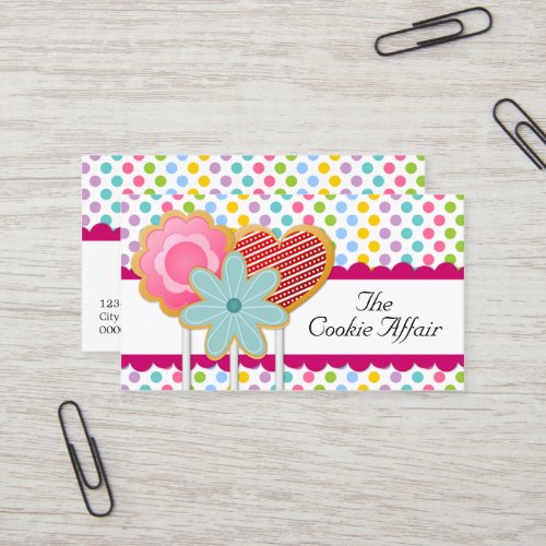 Fanciful Cookie Pops Business Card