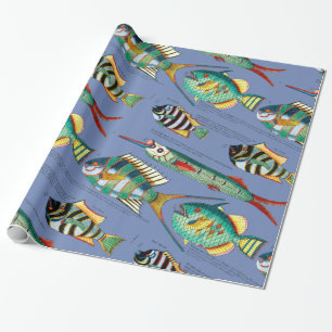 Fanciful Fish Wrapping Paper