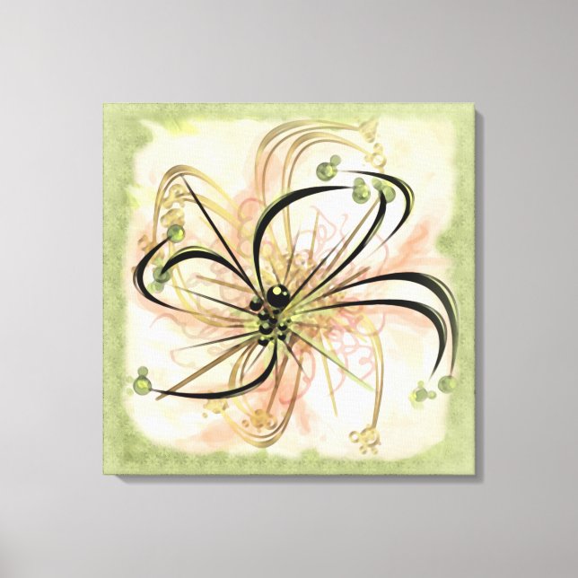 Fanciful Flower Canvas Print (Front)