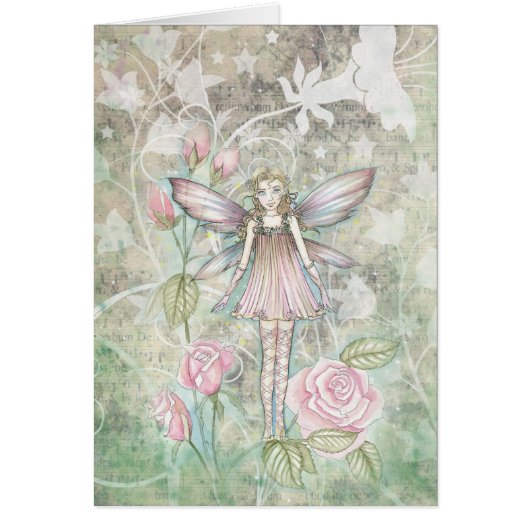 Fanciful Rose Fairy Cards (Front)