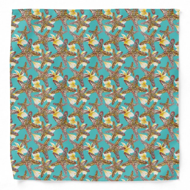 Fanciful Starfish Pattern Bandana (Front)