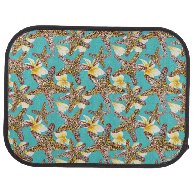 Fanciful Starfish Pattern Car Floor Mat (Rear)