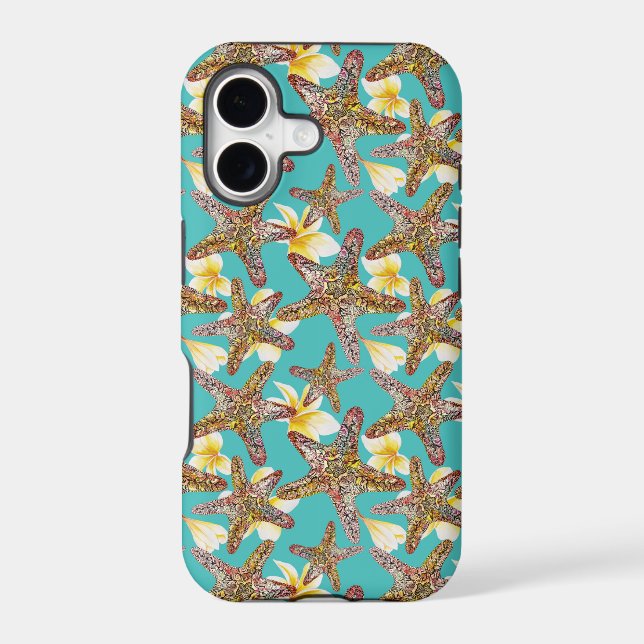 Fanciful Starfish Pattern Iphone Case (Back)