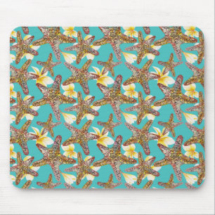 Fanciful Starfish Pattern Mouse Pad