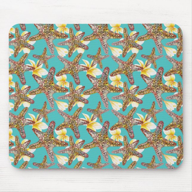 Fanciful Starfish Pattern Mouse Pad (Front)