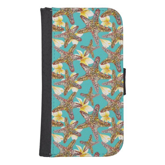 Fanciful Starfish Pattern Samsung Galaxy Wallet Case (Front)
