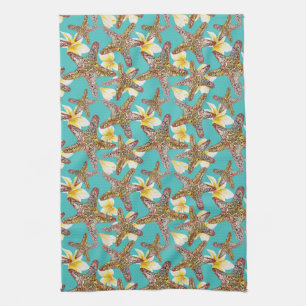 Fanciful Starfish Pattern Towel