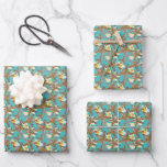 Fanciful Starfish Pattern Wrapping Paper Sheets