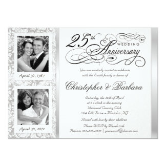 25th Anniversary Invitations, 2700+ 25th Anniversary Announcements ...