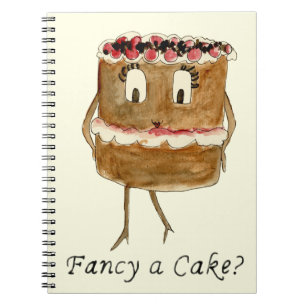 Fancy a Cake baking quote Notebook