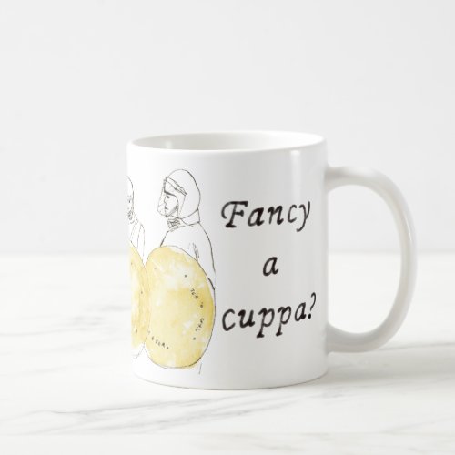 Fancy a Cuppa Funny coffee quote Biscuit Police Coffee Mug