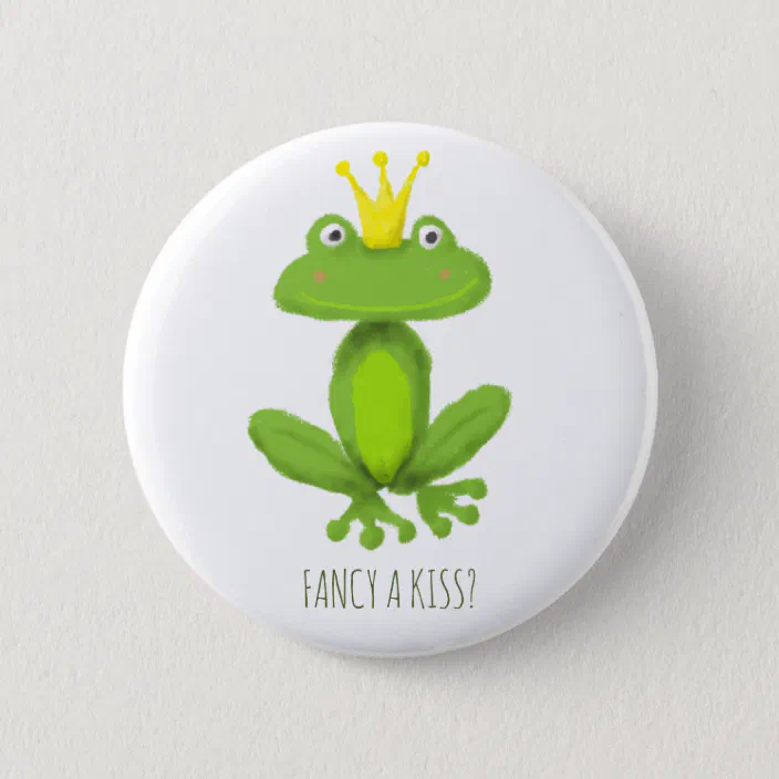 Don't Worry Be Hoppy Frog Funny Humor Pinback Button Pin Badge 