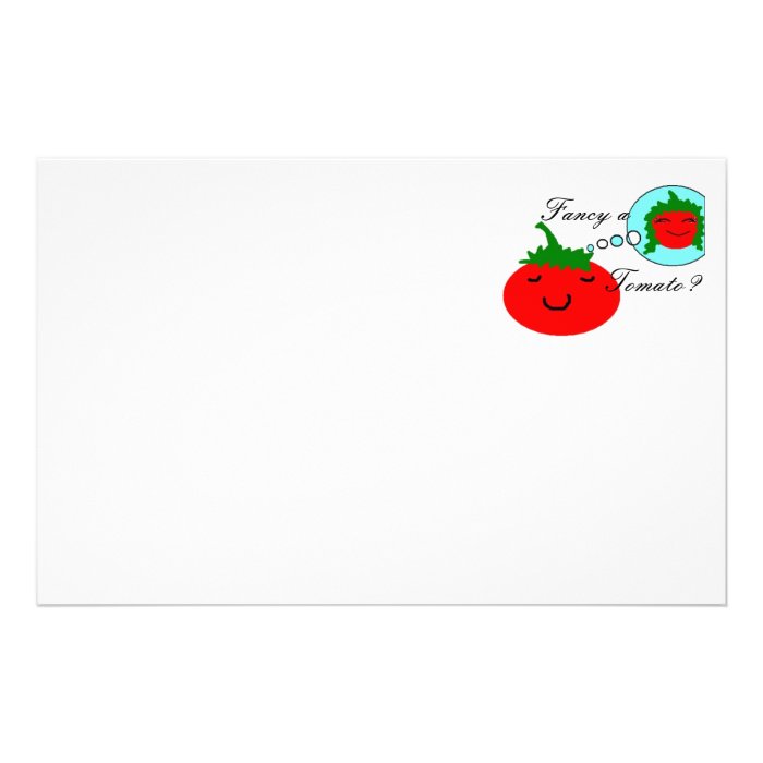 Fancy a, Tomato? Personalized Stationery