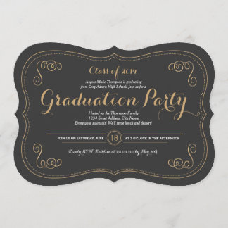 Fancy Affair Grad Party Invitation