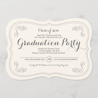 Fancy Affair Grad Party Invitation