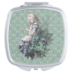 Fancy Alice Wonderland Aqua Tint Compact Mirror