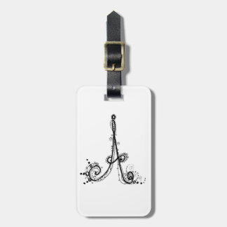 Fancy Alphabet™ "A" Luggage Tag! Tag