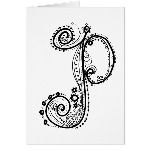 Fancy Alphabet™ Letter P Cards (Front)
