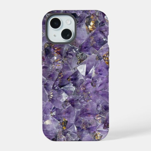 Fancy Amethyst Crystals iPhone 15 Case