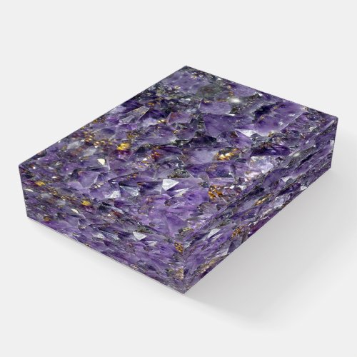 Fancy Amethyst Crystals Paperweight