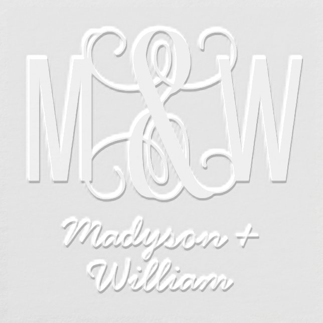 Fancy Ampersand 3 Initial Couple Monogram #5 Embosser (Design)