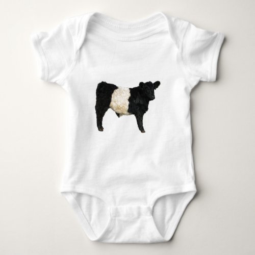 Fancy an Oreo Belted Galloway Cow Baby Bodysuit