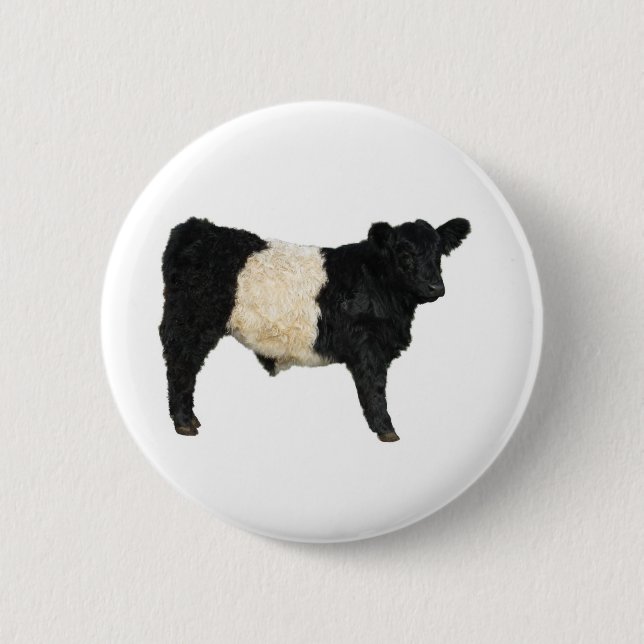 Fancy an Oreo? Belted Galloway Cow Button (Front)