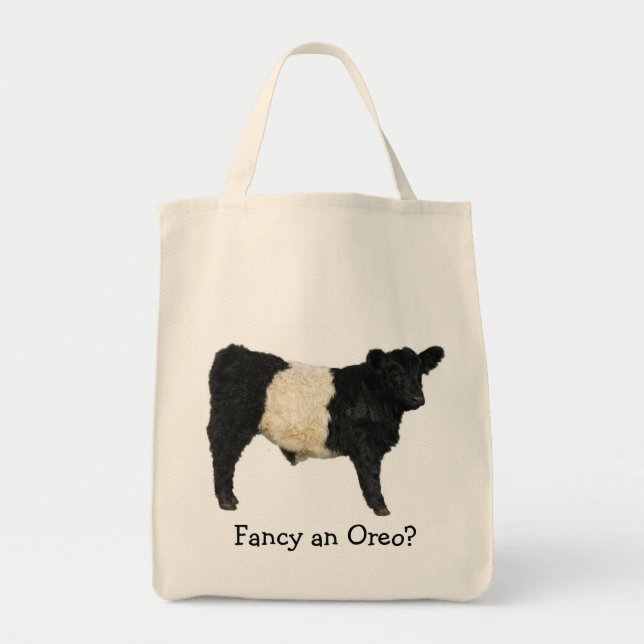Fancy an Oreo? Belted Galloway Cow Tote Bag (Front)