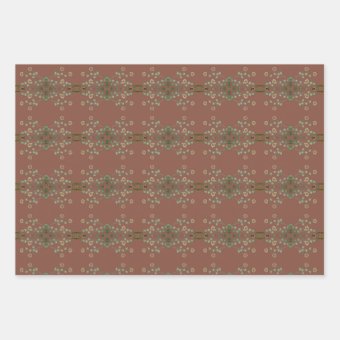 Fancy and Elegant Flat Wrapping Paper Sheets | Zazzle