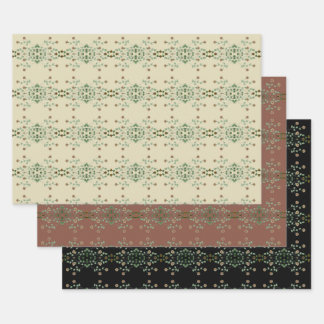 Fancy and Elegant Flat Wrapping Paper Sheets